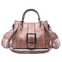Women's Medium All Seasons Pu Leather Solid Color Vintage Style Square Zipper Handbag sku image 2