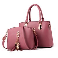 Women's Large All Seasons Pu Leather Solid Color Streetwear Square Zipper Tote Bag sku image 5