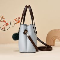 Women's Medium All Seasons Pu Leather Solid Color Classic Style Square Zipper Dome Bag main image 2