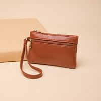 Women's Solid Color Pu Leather Zipper Wallets main image 2