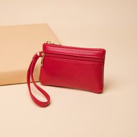 Women's Solid Color Pu Leather Zipper Wallets main image 3