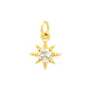 Simple Style Shiny Star Copper Plating Inlay Zircon 18k Gold Plated Charms main image 8