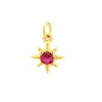 Simple Style Shiny Star Copper Plating Inlay Zircon 18k Gold Plated Charms main image 3