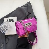Women's All Seasons Pu Leather Solid Color Streetwear Square Lock Clasp Square Bag main image 1