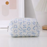 Letter Cloth Learning Preppy Style Pencil Case sku image 2