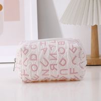 Letter Cloth Learning Preppy Style Pencil Case sku image 1
