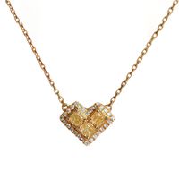 Elegant Lady Heart Shape Sterling Silver Zircon Pendant Necklace In Bulk main image 4