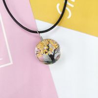 Pastoral Tree Glass Wax Rope Dried Flower Women's Pendant Necklace sku image 12