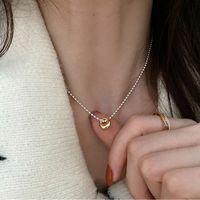 Elegant Streetwear Heart Shape Copper Plating Pendant Necklace sku image 2