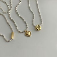 Elegant Streetwear Heart Shape Copper Plating Pendant Necklace main image 6