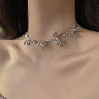 Simple Style Bow Knot Alloy Plating Women's Necklace main image 1