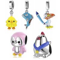 Casual Cute Animal Sterling Silver Epoxy Jewelry Accessories main image 1