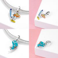 Casual Cute Animal Sterling Silver Epoxy Jewelry Accessories main image 3
