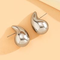 1 Pair Basic Water Droplets Plating Arylic 18k Gold Plated Ear Studs main image 6