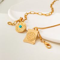 Vintage Style Simple Style Devil's Eye Alloy 14k Gold Plated Women's Pendant Necklace main image 5