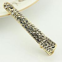 Fashion Solid Color Alloy Inlay Rhinestones Hair Clip 1 Piece sku image 2