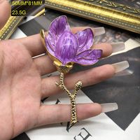 Elegant Retro Luxurious Flower Alloy Wholesale Earrings Brooches sku image 1