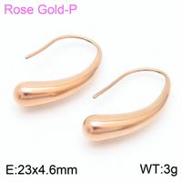 1 Pair Bridal Shiny C Shape Plating Stainless Steel 18K Gold Plated Ear Studs sku image 5