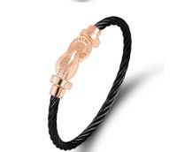 Simple Style Commute Color Block Copper Plating Gold Plated Bangle sku image 1