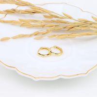 1 Pair Simple Style Solid Color Plating Sterling Silver White Gold Plated Gold Plated Earrings main image 3