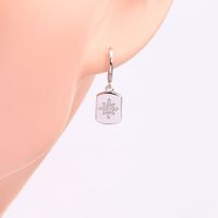 1 Pair Modern Style Geometric Plating Inlay Sterling Silver Zircon Gold Plated Earrings main image 2