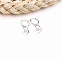 1 Pair Modern Style Geometric Plating Inlay Sterling Silver Zircon Gold Plated Earrings main image 4