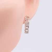 1 Pair Streetwear Round Plating Inlay Sterling Silver Zircon Gold Plated Earrings main image 4