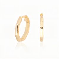 1 Pair Simple Style Geometric Plating Sterling Silver Gold Plated Earrings main image 1