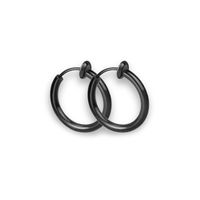 1 Pair Casual Punk Simple Style Circle Lines Polishing Plating Stainless Steel Hoop Earrings main image 6