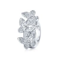 Casual Animal Sun Butterfly Sterling Silver Beaded Inlay Zircon Jewelry Accessories sku image 1