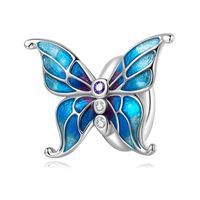Casual Animal Sun Butterfly Sterling Silver Beaded Inlay Zircon Jewelry Accessories sku image 4