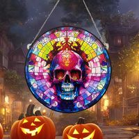 Halloween Skull Arylic Party Hanging Ornaments Decorative Props main image 1