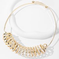 Wholesale Jewelry Streetwear Solid Color Iron Plating Choker main image 6
