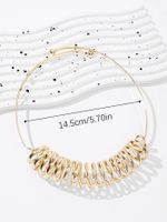 Wholesale Jewelry Streetwear Solid Color Iron Plating Choker main image 5