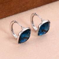 1 Pair Ig Style Simple Style Square Plating Inlay Copper Artificial Crystal Earrings main image 10