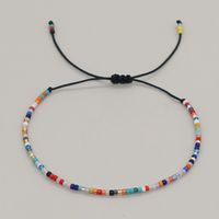 Bohemian Solid Color Seed Bead Wholesale Drawstring Bracelets sku image 1