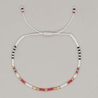 Bohemian Solid Color Seed Bead Wholesale Drawstring Bracelets sku image 5
