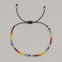 Bohemian Solid Color Seed Bead Wholesale Drawstring Bracelets sku image 8