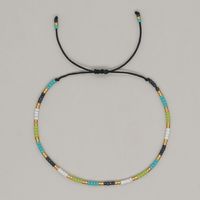 Bohemian Solid Color Seed Bead Wholesale Drawstring Bracelets sku image 10