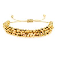 Casual Simple Style Round Alloy Beaded Knitting Women's Bracelets sku image 1