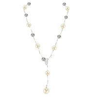 Fashion Long Rhinestone-studded Beads Necklace Nhct131696 sku image 6