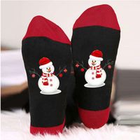 Unisex Casual Letter Snowman Cotton Crew Socks sku image 41