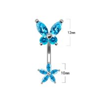 Cute Queen Bridal Four Leaf Clover Star Heart Shape Copper White Gold Plated Gold Plated Rhinestones Belly Ring In Bulk main image 10