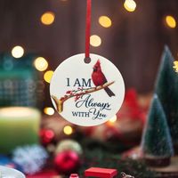 Christmas Casual Round Letter Arylic Indoor Inside The Car Hanging Ornaments Decorative Props main image 2
