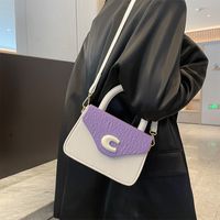 Women's Pu Leather Color Block Solid Color Elegant Vacation Streetwear Sewing Thread Square Magnetic Buckle Handbag main image 2