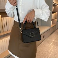 Women's Pu Leather Color Block Solid Color Elegant Vacation Streetwear Sewing Thread Square Magnetic Buckle Handbag main image 4