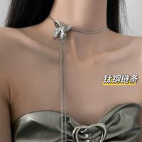Fashion Waves Titanium Steel Plating Necklace 1 Piece sku image 1
