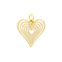 Ig Style Sweet Heart Shape Copper Enamel Plating 18k Gold Plated Jewelry Accessories main image 7