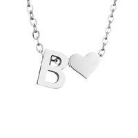 Stainless Steel Titanium Steel 14K Gold Plated Fashion Plating Letter Necklace sku image 28