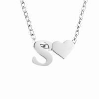 Stainless Steel Titanium Steel 14K Gold Plated Fashion Plating Letter Necklace sku image 45